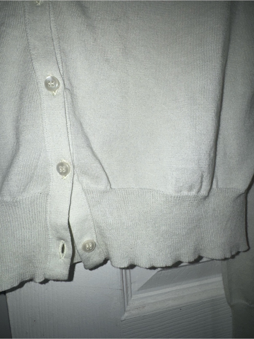 Lars Andersson Organic Cotton Long Sleeve Crewneck Cardigan Size XS Light Blue - Picture 2 of 6